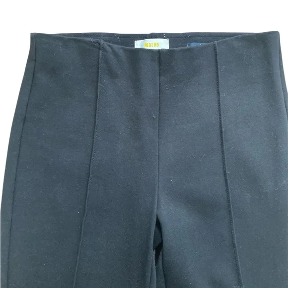 Anthropologie The Margot Kick flare Solid Black Pant - Picture 6 of 8